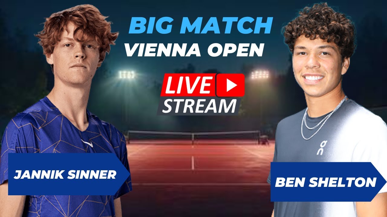 ATP LIVE JANNIK SINNER VS BEN SHELTON ATP VIENNA OPEN 2023 TENNIS