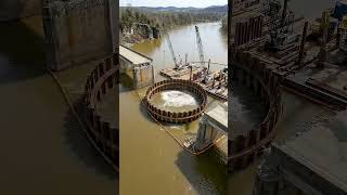 Watch Engineers Rebuild a Collapsed River Bridge in Record Time 🔥 #beforeandafter #youtubeshorts