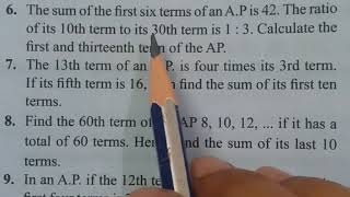 Exercise 9b:(1'st part) /Class 10/Mathematics/ ICSE