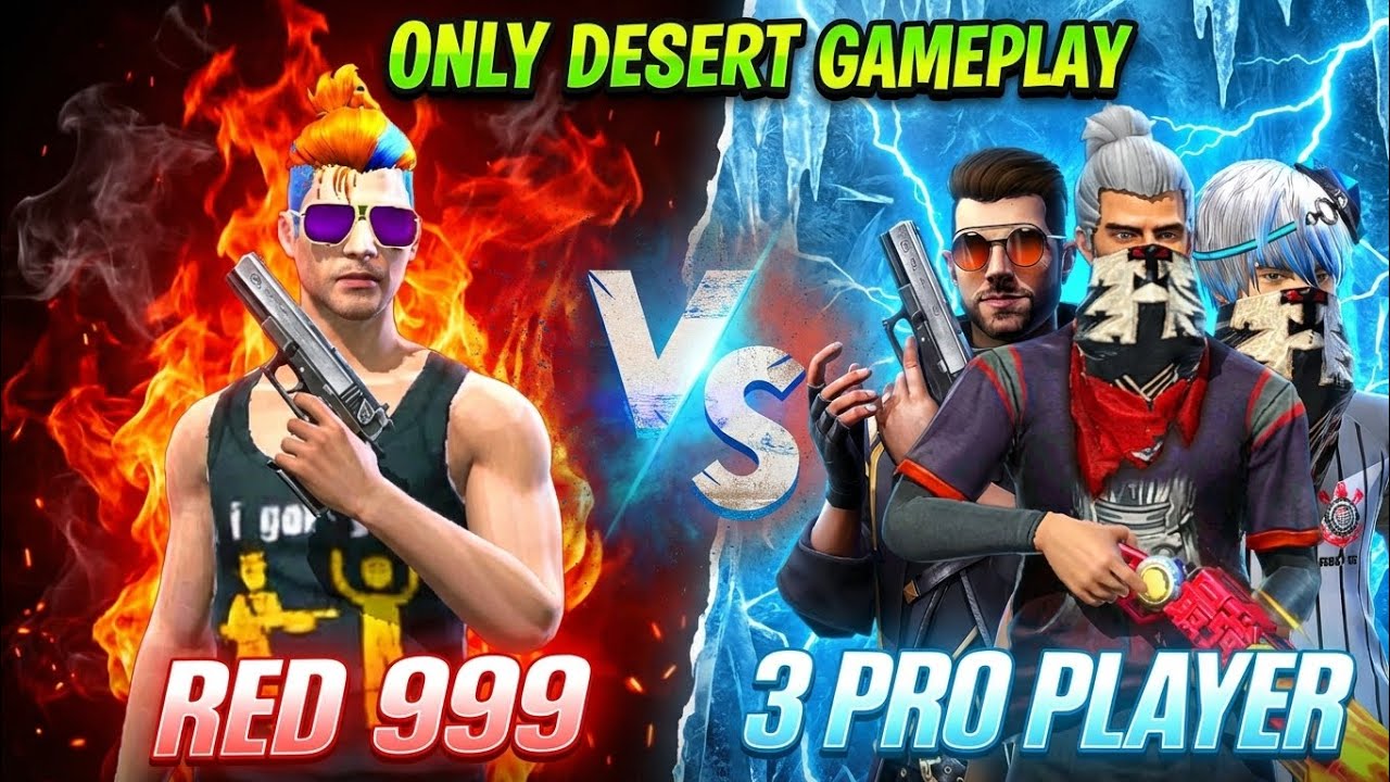 RED VS 3 PRO PLAYER 😱 REDGAMINGGGG 