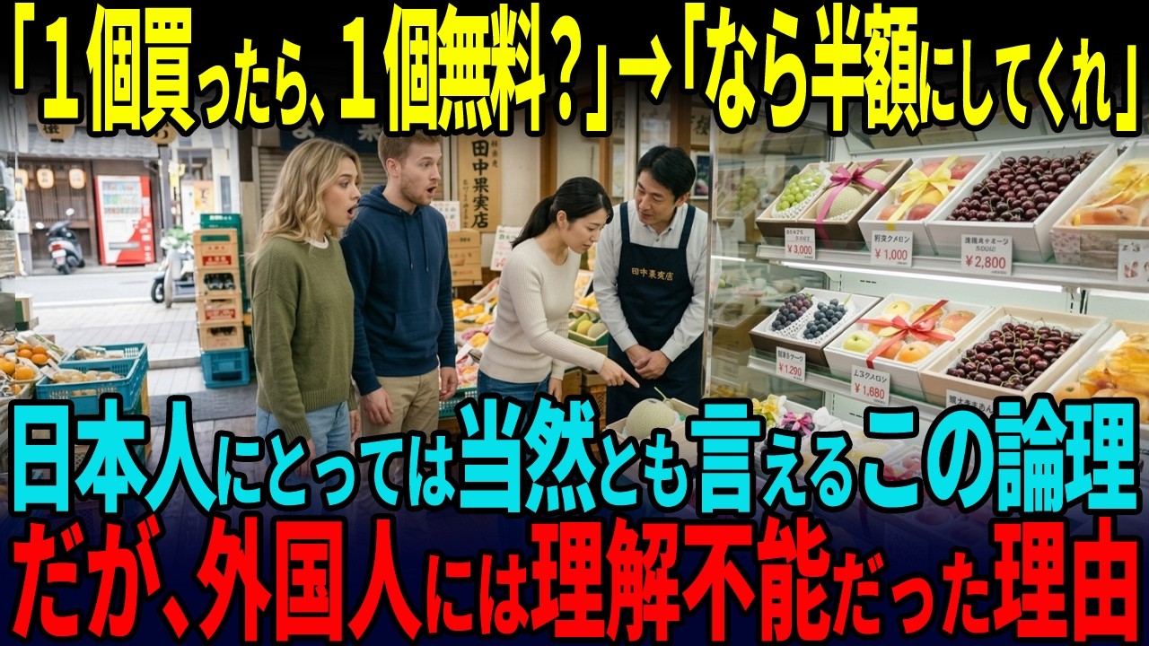 【海外の反応】「1個買ったら1個無料」→日本人『なら半額にして』。外国人が理解できない日本人の価値観