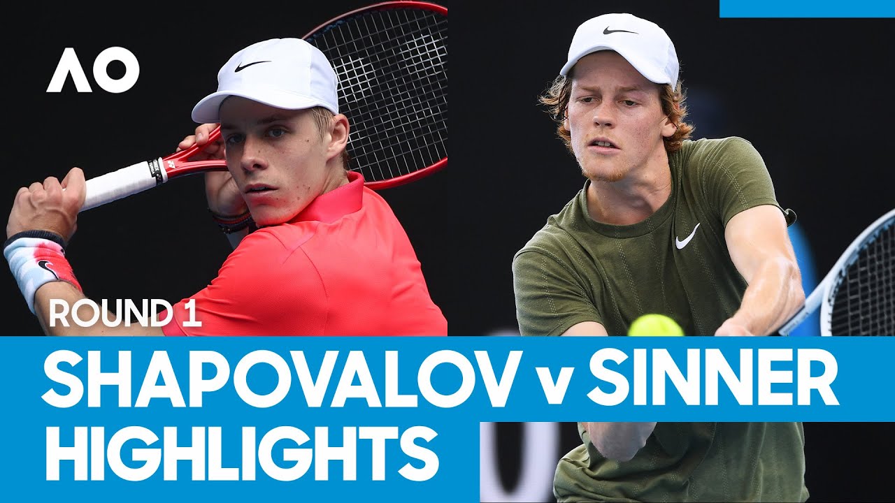 Denis Shapovalov vs Jannik Sinner Match Highlights (1R) Australian Open 2021