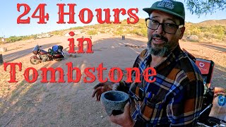 Motorcycle Camping in the Arizona Desert | Cooking Over Fire