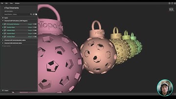 nTop Live: Create multiple unique ornament designs using a reusable workflow