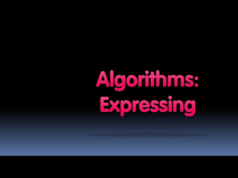 [BJC.2x] Algorithms Part 3 : Expressing