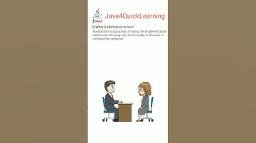 What is Abstraction in java #java #abstraction #inrerface #interview #freshers #java4quicklearning
