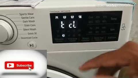LG Steam Washing Machine | Tub Clean demo