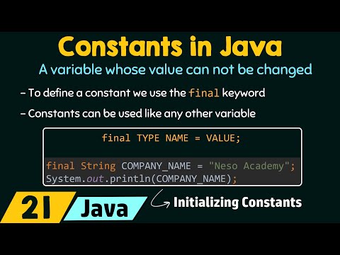 Video: Hur definierar man kompileringstidskonstanter i Java Vad är användningen av kompileringstidskonstanter?