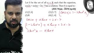 Let \( \mathrm{S} \) be the set of all \( \alpha \in \mathrm{R} \) ...