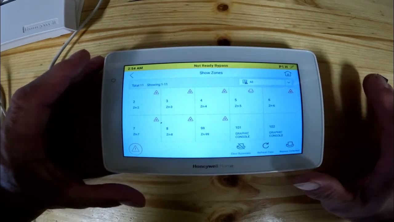 Honeywell 6290W Touchscreen Keypad Lesson 6 More Button YouTube