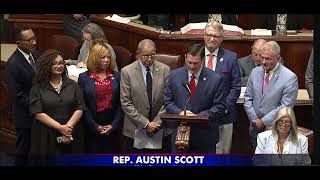Play video: Rep. Scott and Bishop lead the House in a moment of silence for the Hon. Charles Hatcher