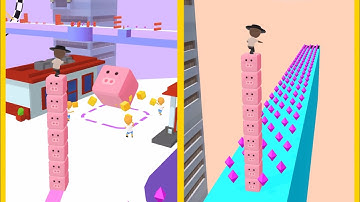 Cube Surfer : All Levels Gameplay - New Update Android, iOS