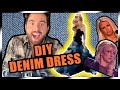 Making a Britney Spears Ballgown From Thrifted Jeans in 2 days!