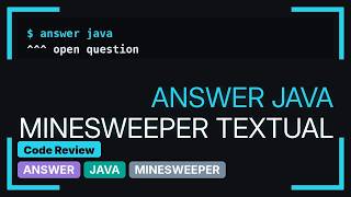 Textual Minesweeper in Java