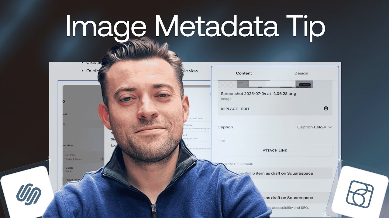 Enable Image Metadata Importing on Squarespace - YouTube
