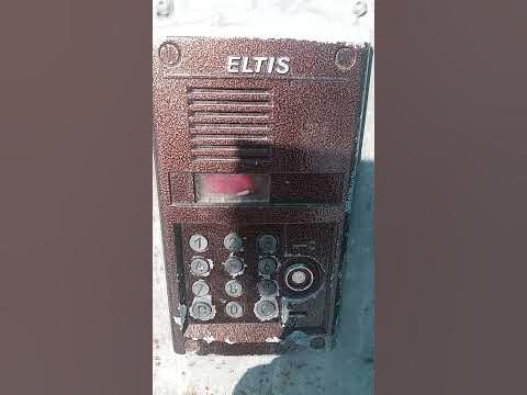 Домофон ELTIS ЦП100-ТД22 звонок в квартиру - YouTube