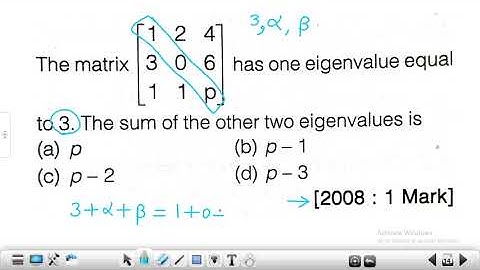 Gate Mechanical Previous year solved paper | Linear Algebra-Mathematics | #eigenvalue #gate_2023
