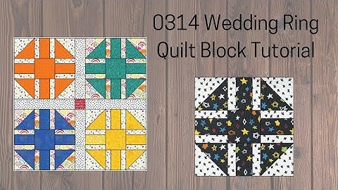 0314 Wedding Ring Quilt Block Tutorial | Block of the Day 2023 | Strip Piecing | AccuQuilt