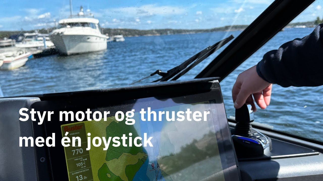Styr motor og thruster med joystick | Yamaha Helm Master EX + Sleipner SEP40 thruster