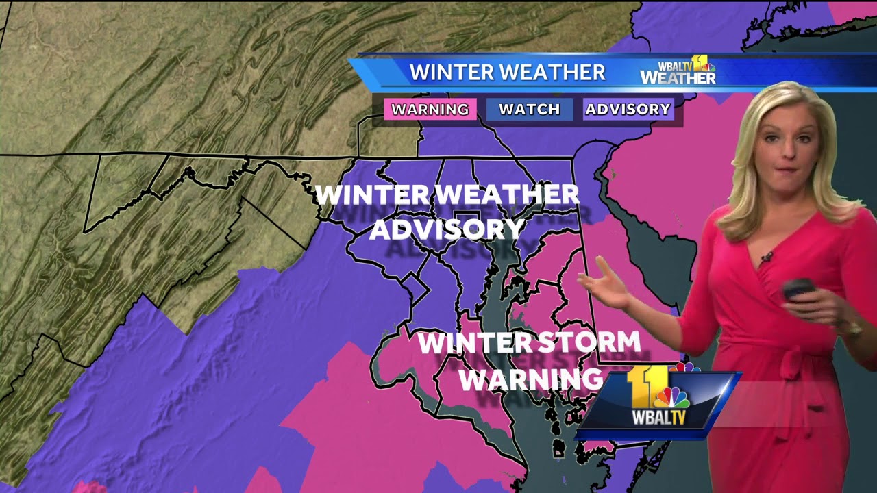 Snow moves into Maryland Saturday YouTube