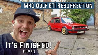 After 18 months It I Finished! 1983 Mk1 Golf GTI Restoration 1.8 20v t Engine Swap