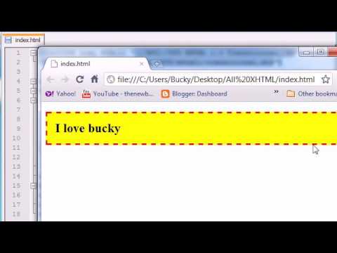 XHTML and CSS Tutorial   22   Border   YouTube 360p