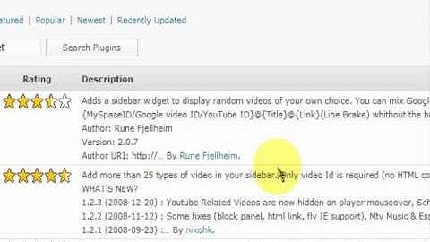 Installing and Editing Video Widget Plug-in for WordPress Tutorial