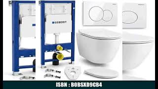 BADLAND WC Set – Geberit Duofix Basic UP100 Vorwandelement + Wand-WC Desna in Weiß +
