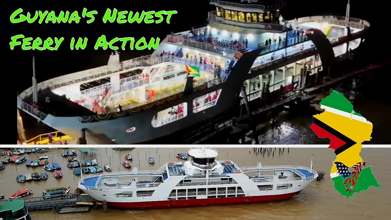 Новейший паром Гайаны в действии — Parika 2 Essequibo Supernaam