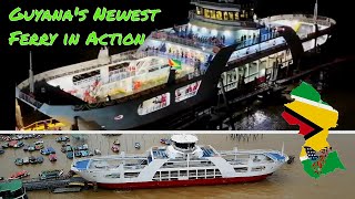 Guyana's Newest Ferry in Action--Parika 2 Essequibo Supernaam