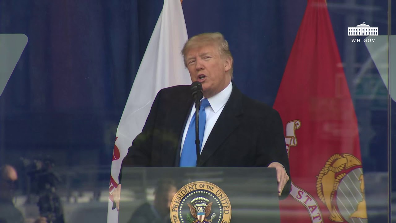 President Trump and The First Lady Attend the New York City Veterans Day Parade