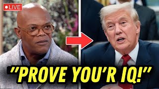 Trump DEMANDS an IQ Test 13 Seconds Later, Samuel L. Jackson Asks ONE Question Leaves Him STUMPED