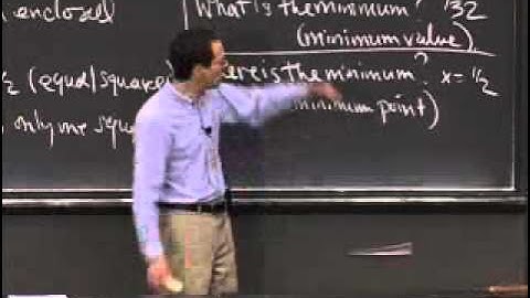 Lec 12, 18 01, Related Rates, Max Min, Word Problem 1 Contd Minima