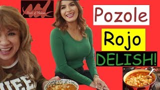 Pozole Rojo  - Seasoned Pork \& Hominy Stew - DELISH!