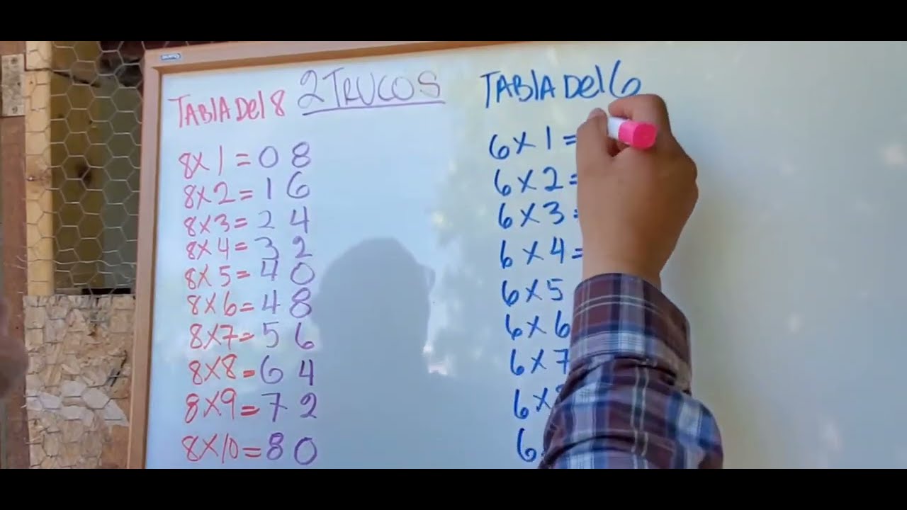TRUCOS MATEMATICOS TABLAS DEL 6 Y 8 GRATIS_EDUCASION YouTube