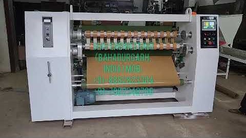 Bopp tape slitting machine.