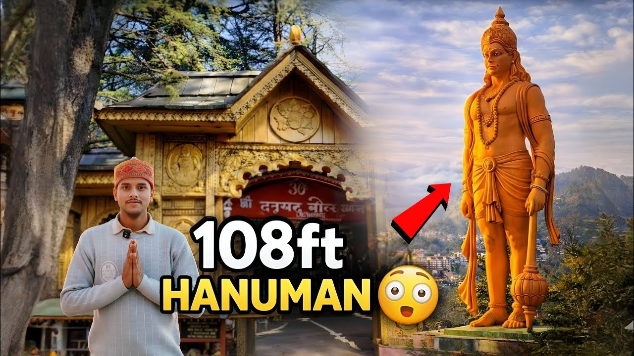 108 feet Hanuman 😳 Shimla Ka Sabse Uncha Mandir | Jakhoo Temple Shimla