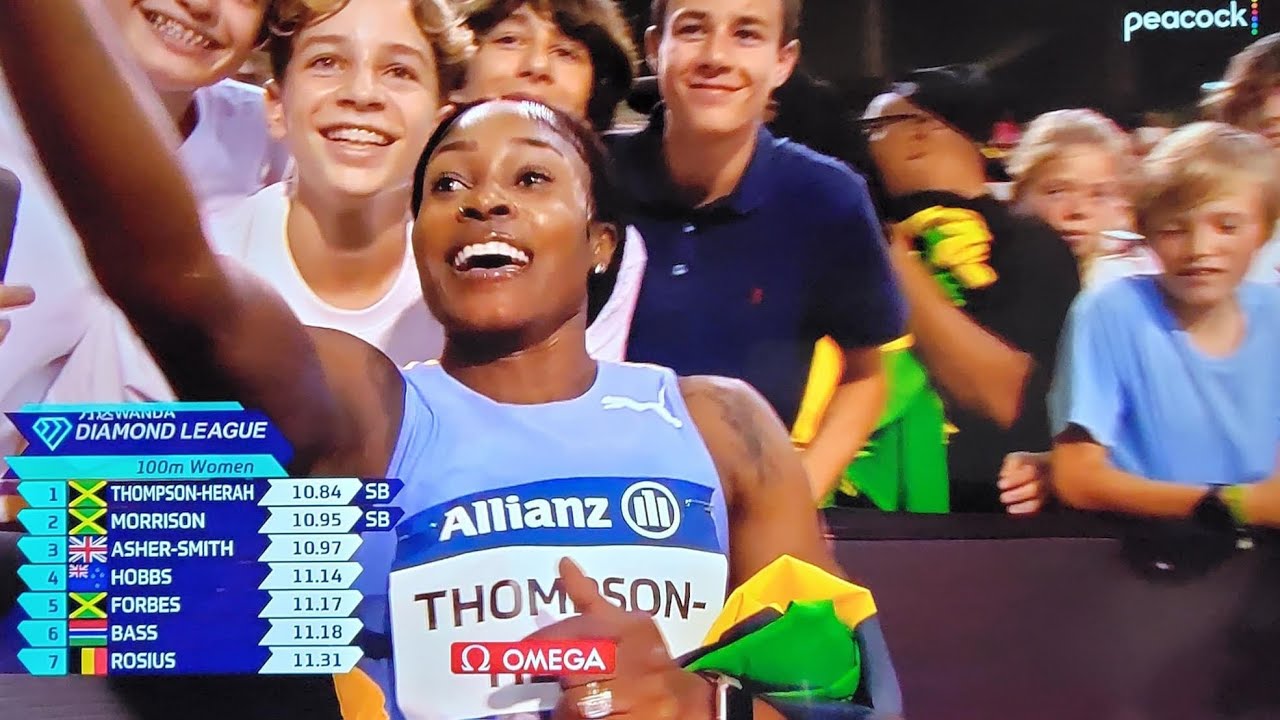 Elaine Thompson 10.84 WINS 100m At 2023 BRUSSELS DIAMOND LEAGUE