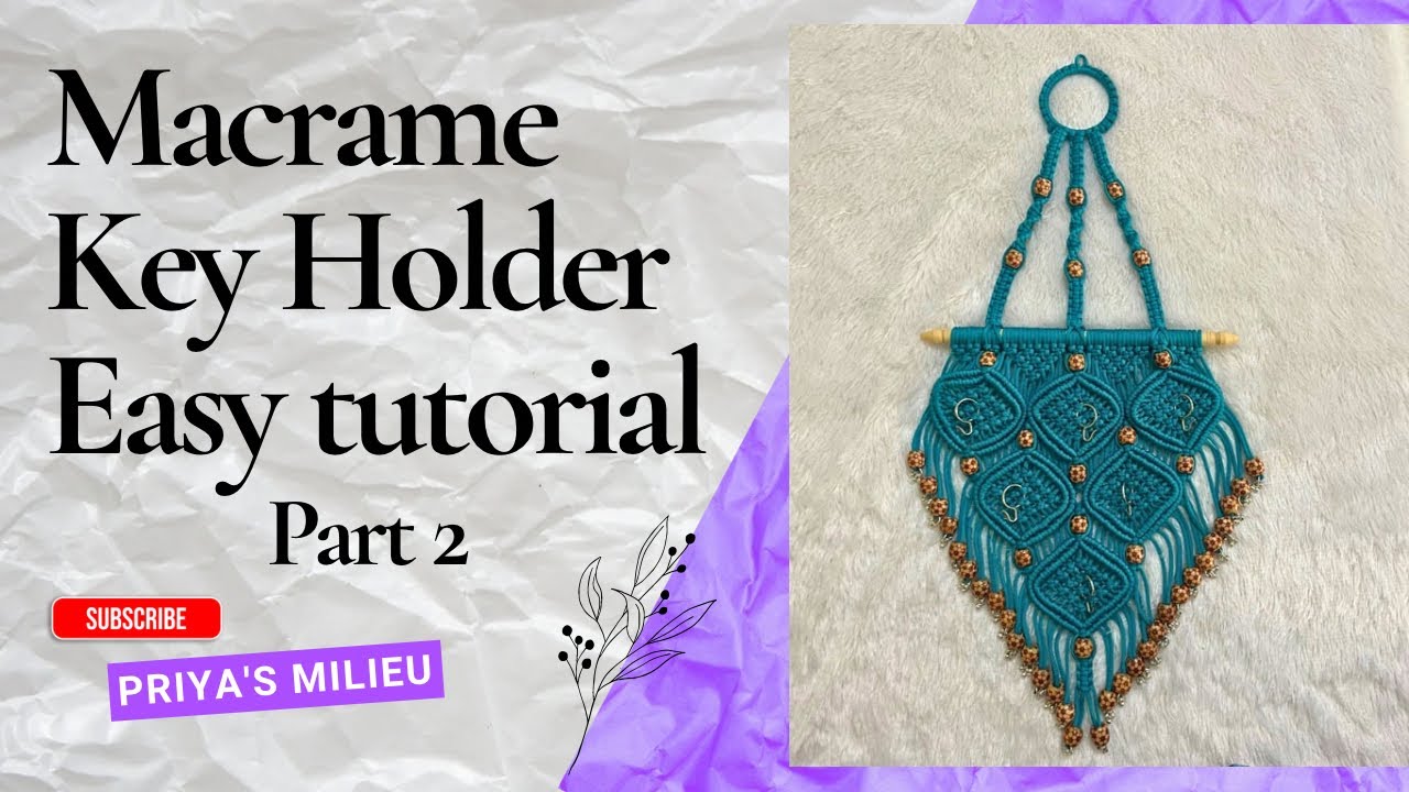 DIY Macrame Keyholder - Easy Tutorial 
