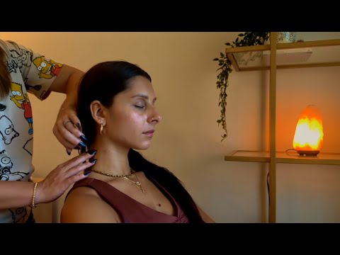 ASMR Relaxing Light Touch Massage on @loisaasmr | Face Touching, Scalp Massage, Hairline Attention