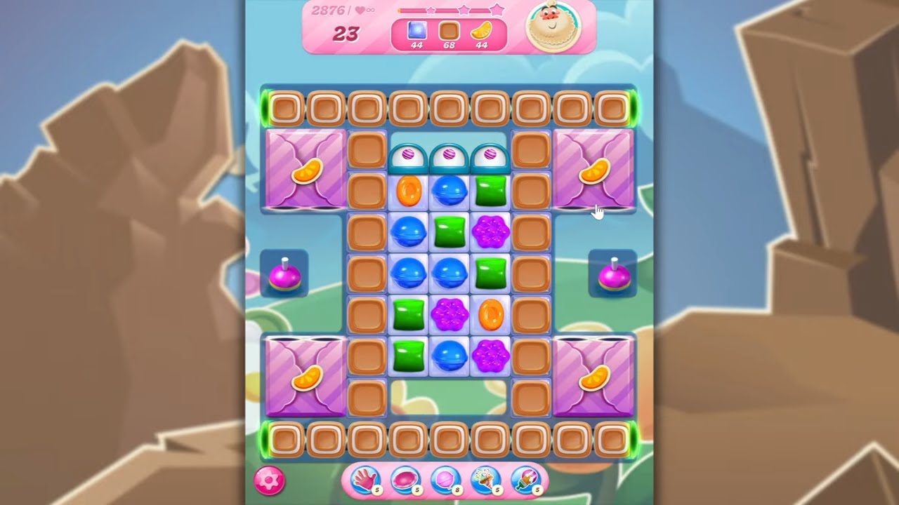 Candy Crush Saga LEVEL 2876 NO BOOSTERS (new version)🐟☑️ - YouTube