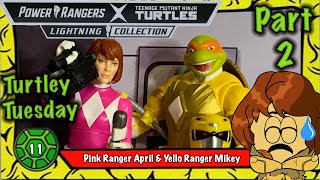 Part 2 Pink & Yellow Rangers April & Mikey Tmnt X Power Rangers