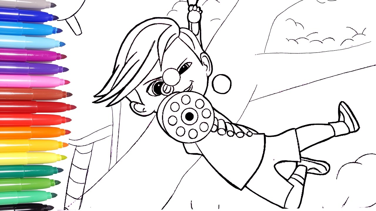 Boss Baby Coloring Page Learn Colors Kids 3 Pages