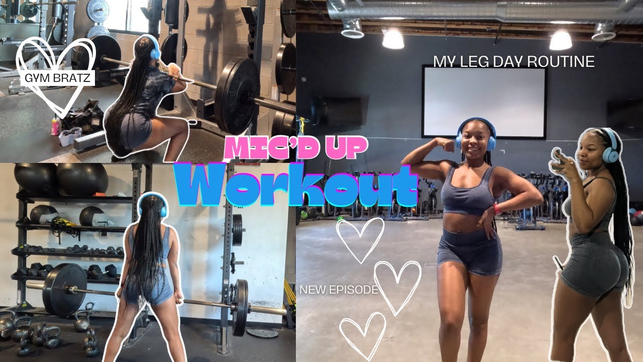 Mic’d Up Gym Vlog | leg day - YouTube