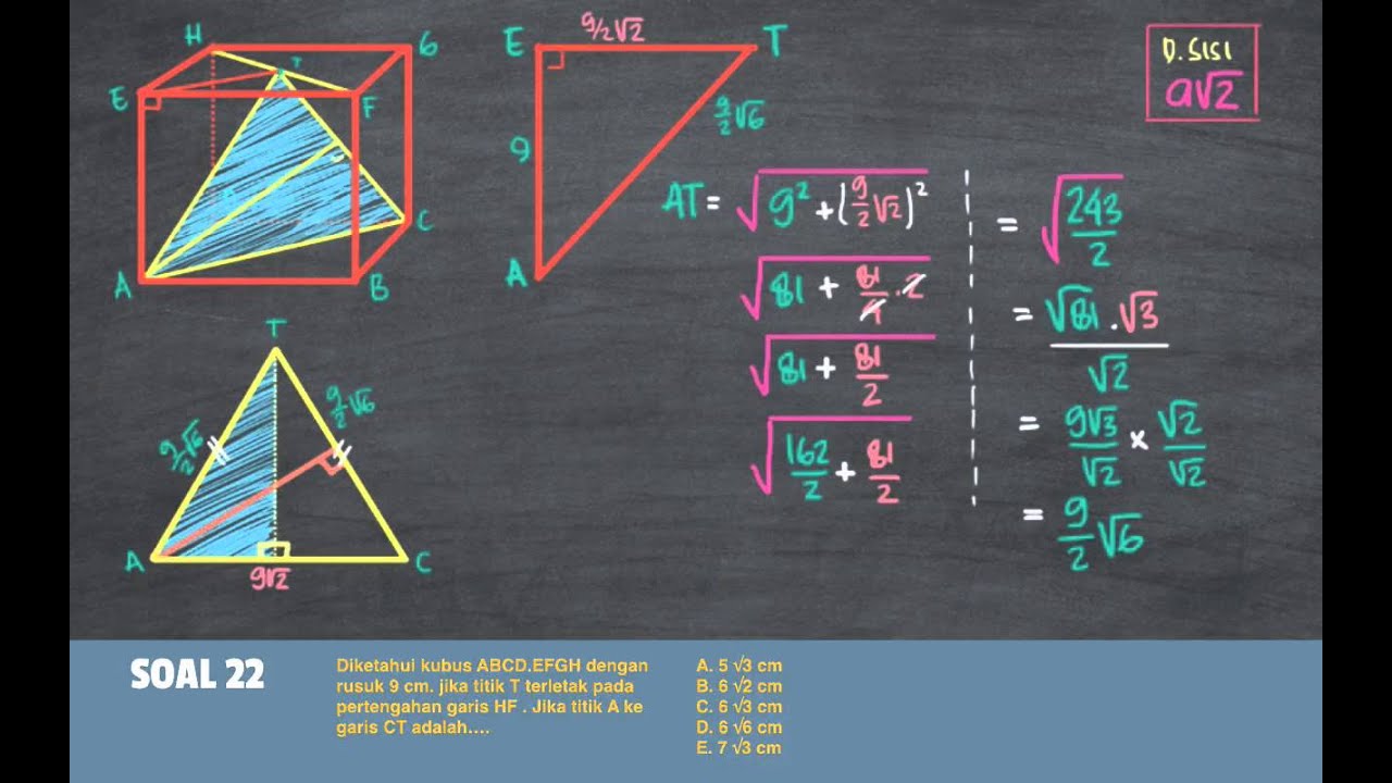Cara Mencari Panjang Diagonal Ruang Balok - Berbagai Ruang