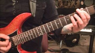 How to play Northpole Throwdown by Children Of Bodom on guitar by Mike Gross