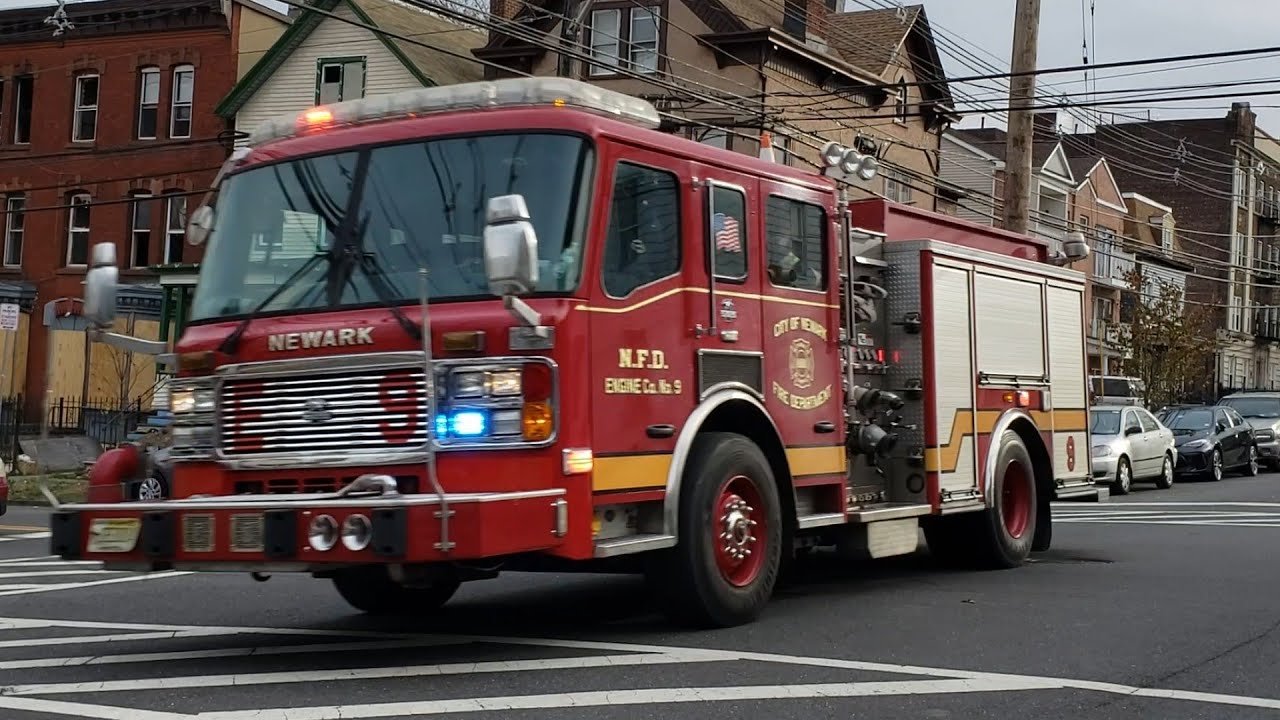 Newark NJ Fire Department Engine 9 Responding 111719 YouTube