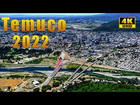 Temuco Centro 2022 Video 4K  Region de la Araucanía Sur de Chile Travel  Drone Chile Vista Aérea