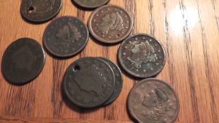 old coin haul u.s. large cents 19th century rare ebay coins