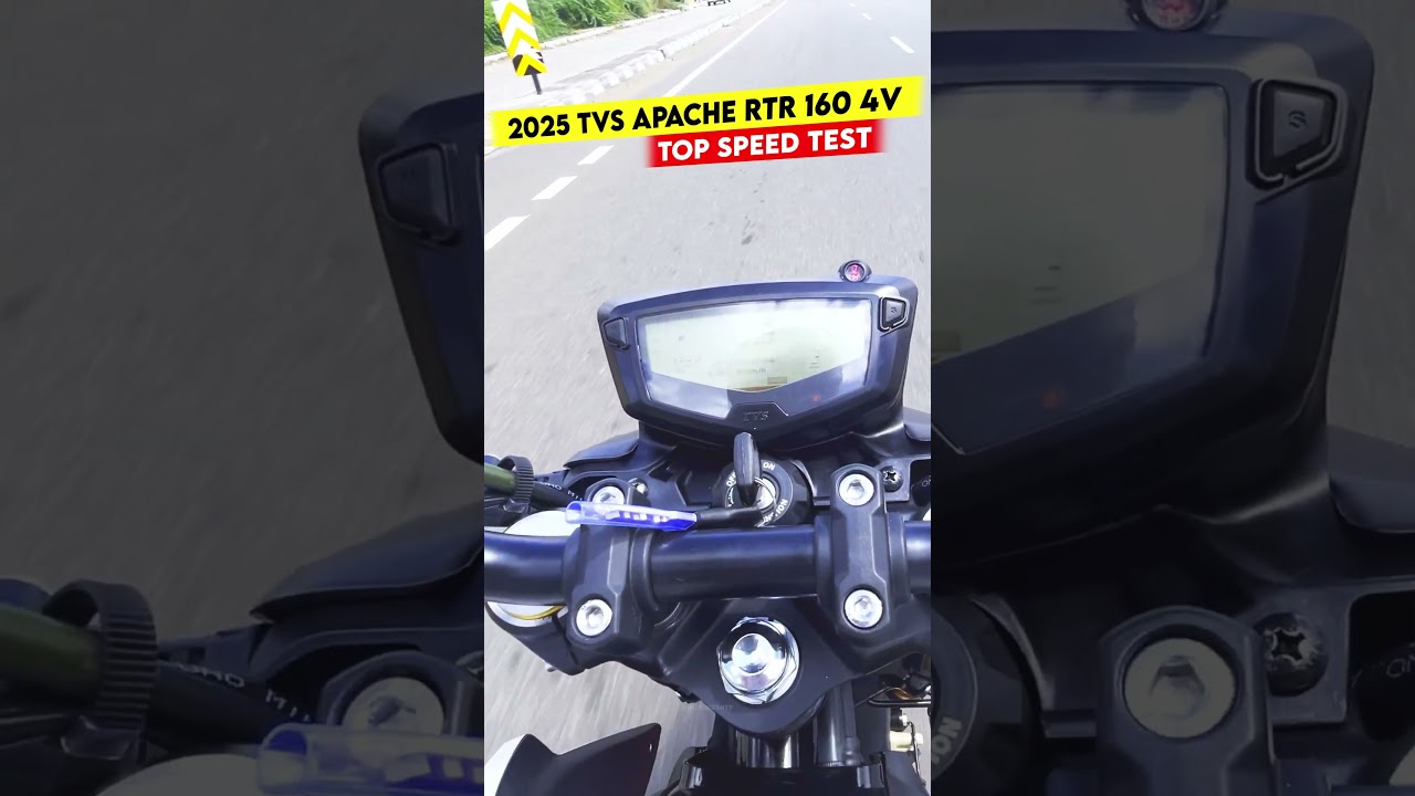 TVS Apache RTR 160 4V Top Speed Test | Real Road Performance Review!